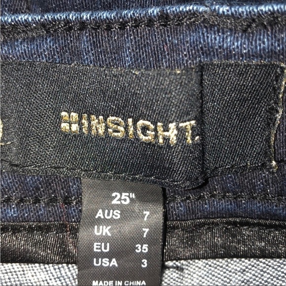 Insight Jeans Skinny Stretch Dark Blue 25 x 32 - Picture 4 of 5